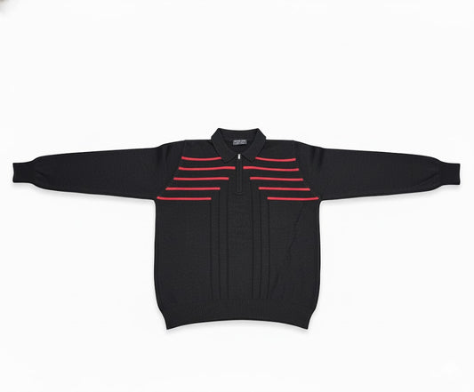 Targetti Rome Men's Knit Sweater - Polo Half Zip
