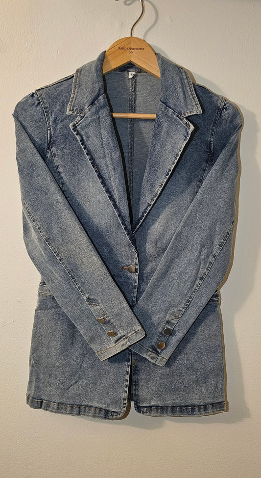 Denim Blazer Jacket - Classic Blue | Nobel Fashions