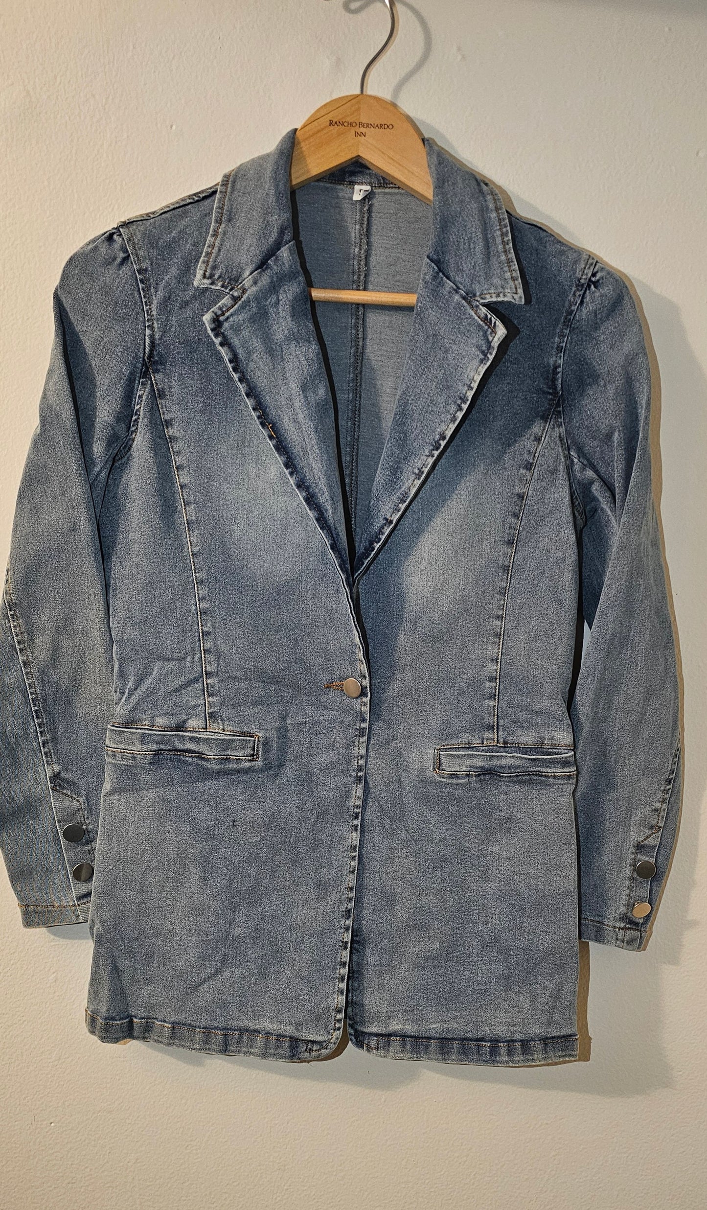 Denim Blazer Jacket - Classic Blue | Nobel Fashions