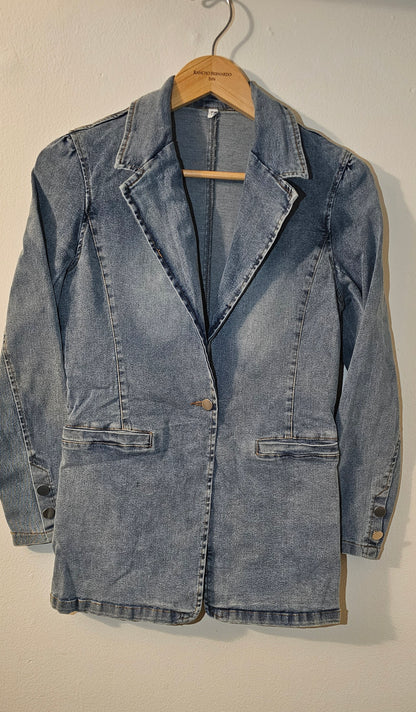 Denim Blazer Jacket - Classic Blue | Nobel Fashions